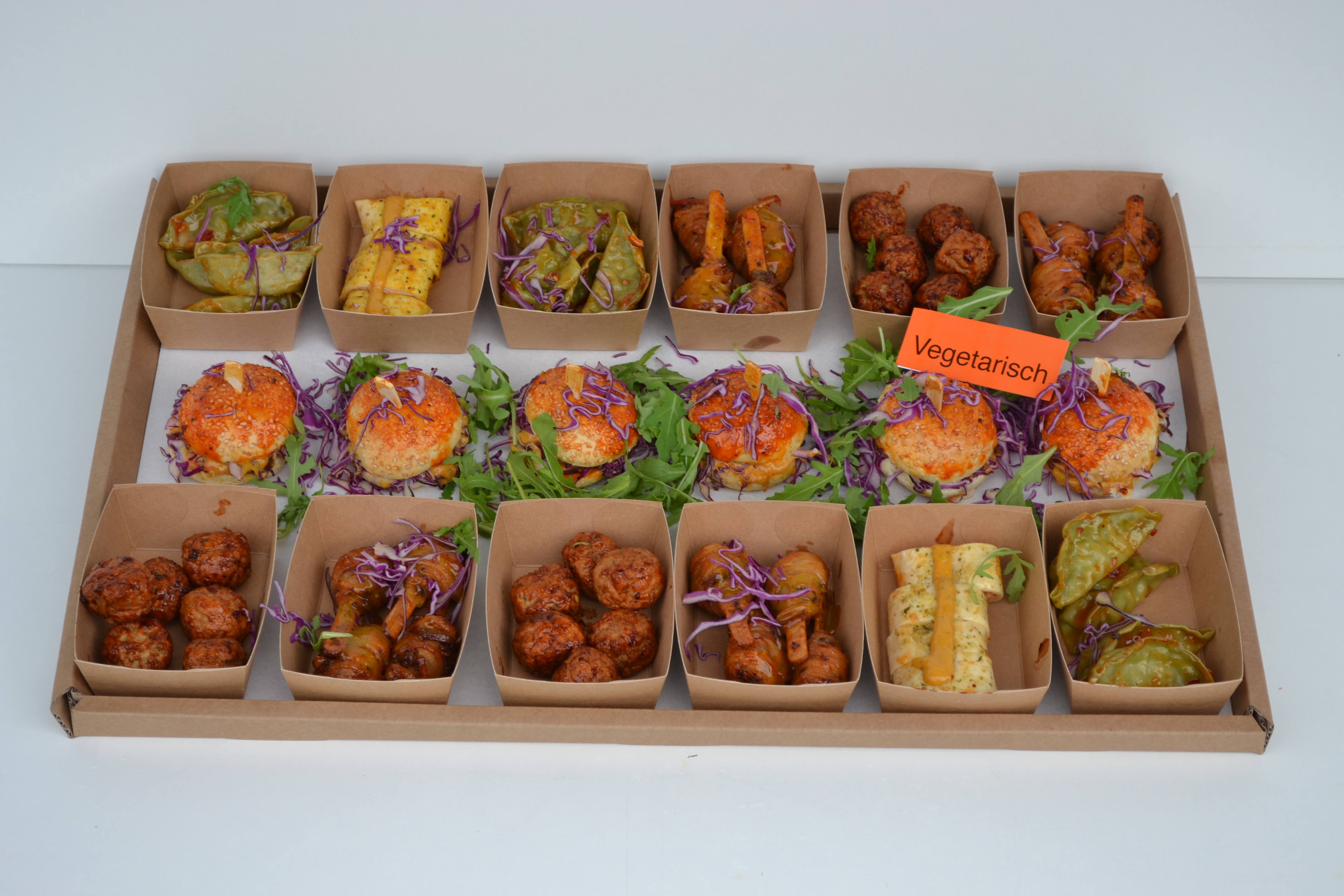 Vegetarische Koningsdag hapjesbox